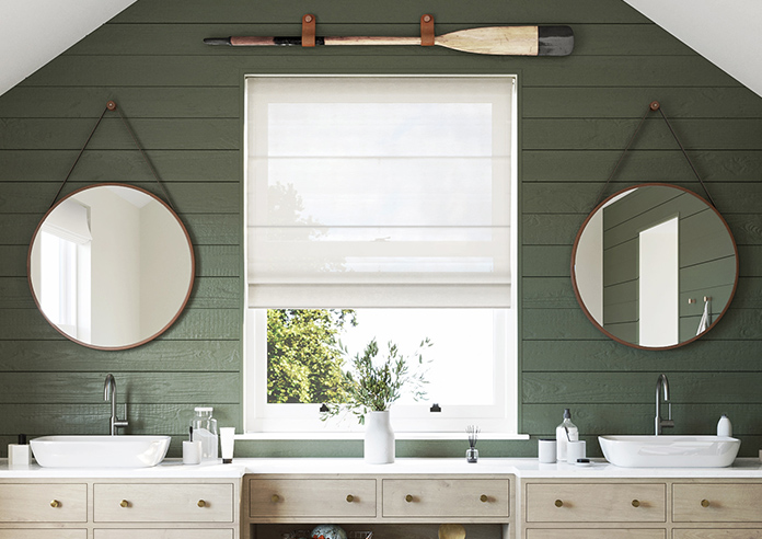 Tanami Voile, Glacier Grey - Roman Blind - Image 3